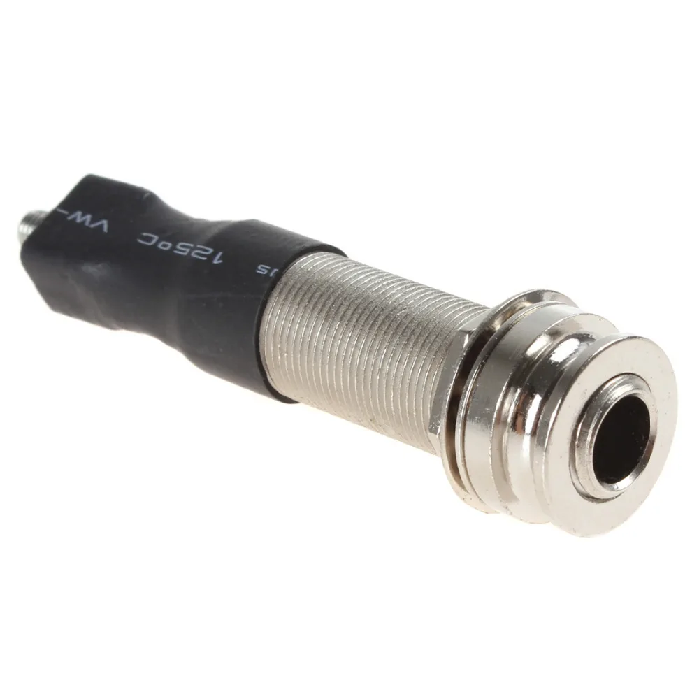 1Set 1/4" Stereo End Pin Jack Connection with Electric Box Guitar Folk Piezo Pickup Under saddle Passive-in Guitar Parts & Accessories from Sports ...
