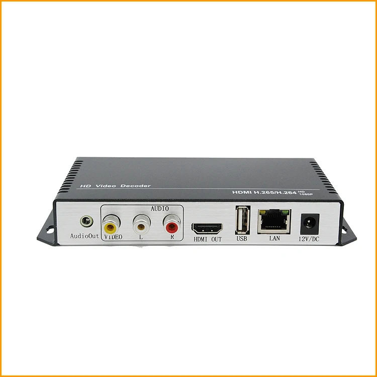 H.265 H.264 Ultra HD 4K Video Audio Decoder IP Streaming Decoder IP To HDMI + CVBS AV Support 4K Output For Decoding Encoder
