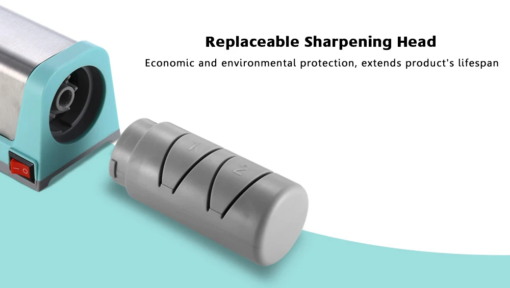 ZHAOLIDA KR007 Electric Diamond Knife Sharpener Speedy Automatic Self-abrasive Tool for Ceramic and Steel Kitchen Knives
