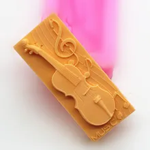 Silikon seifen-form violine form fondant kuchen schokolade tonform großhandel mould tools