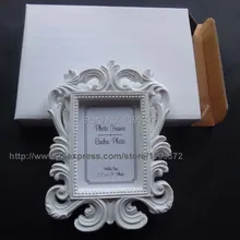 200 шт/партия, черный или белый цвет, украшенный в стиле барокко, фоторамка для свадебной вечеринки, настенный держатель для карт, подарок