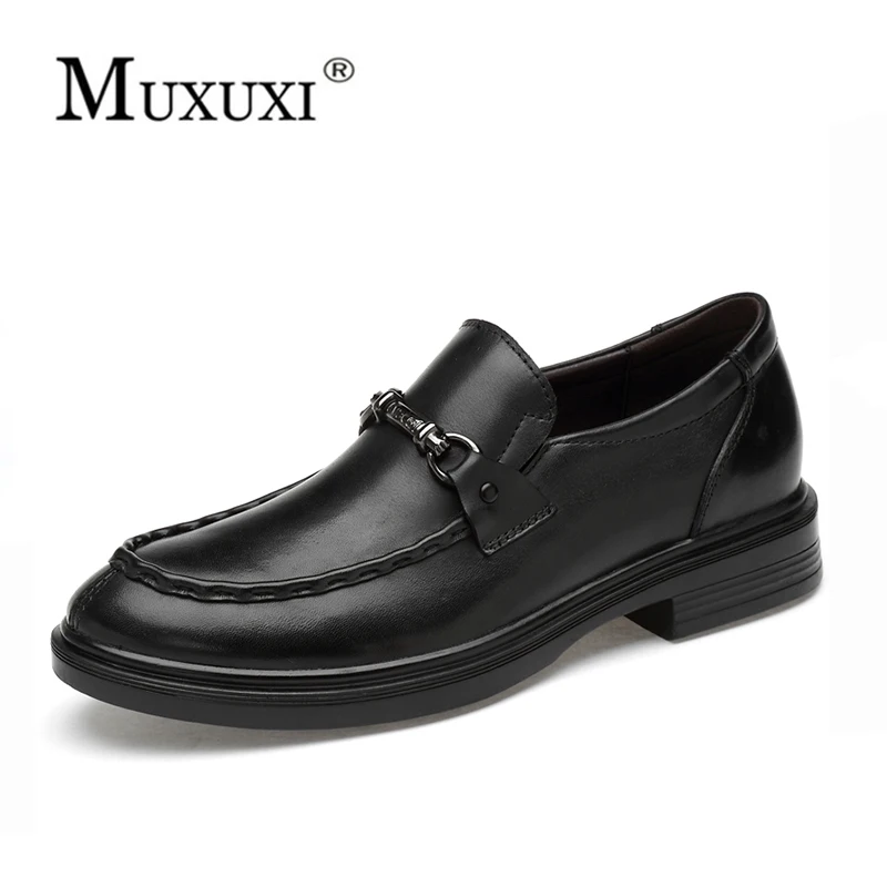 high quality Brand Full Grain Leather Business Man Dress