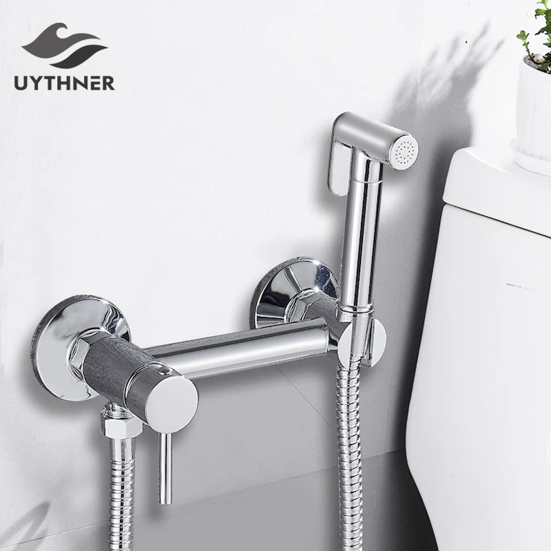 

Chrome/Antique Bronze Bidet Shower Faucets Brass Hygienic Shower Spray Airbrush Tap Hot & Cold Mixer Toilet Spray Bidet Shower