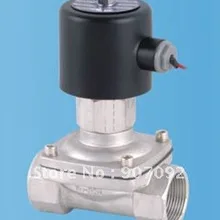 2 шт./партия, 1-1/4 дюйма, нержавеющая электромагнитный клапан, вода, масло, газ, 2/2 способ, модель 2S350-35-NO