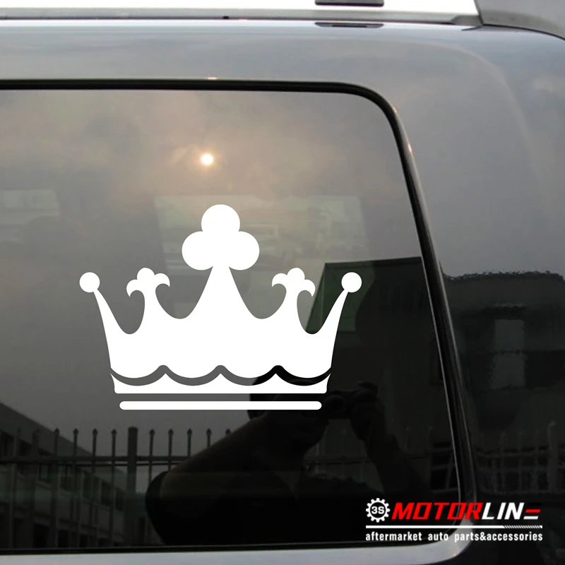 

pick size color Crown Prince Princess King Car Decal Sticker Vinyl die cut no background