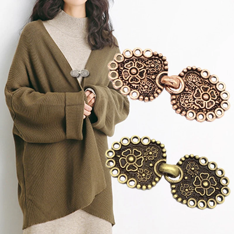 

Plating Duckbill Buckle Clothing Decor Chain Cardigan Clip Fashion Retro Sweater Blouse Clip Clothing Decoration Brooch Pins