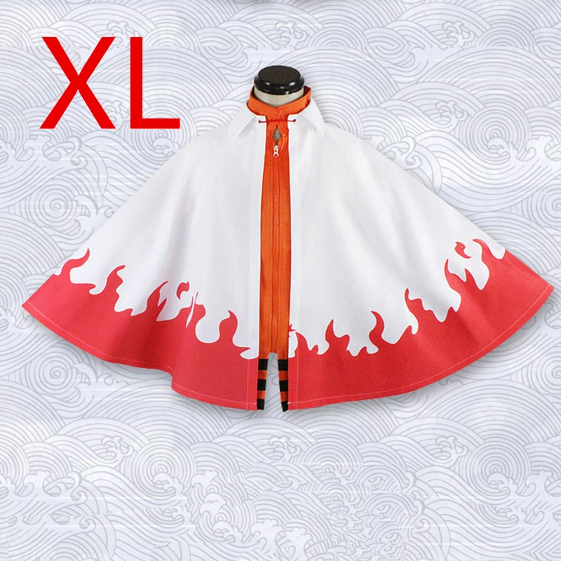 Аниме Костюм для косплея «Наруто» плащ Uzumaki Наруто 7th Yondaime Hokage Manteau - Цвет: XL