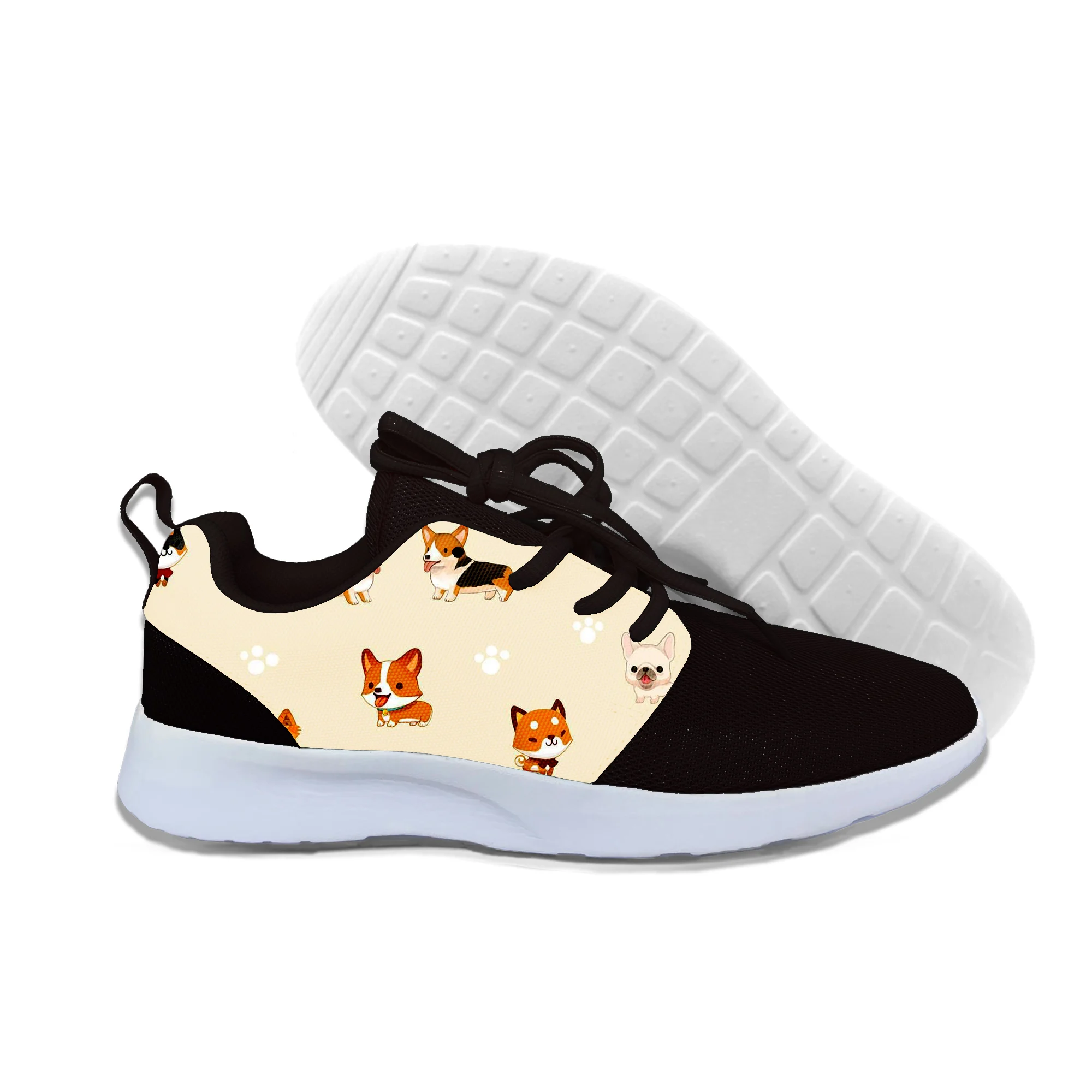 

2019 hot fashion Lovey corgis 3D casual shoes for men/women high quality Harajuku 3D printing Lovey corgis Sneakers