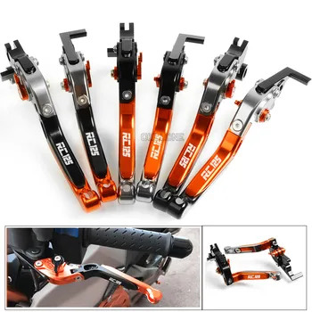 

New Up with logo For KTM RC125/125 Duke 2011-2016 Motorbike Brake CNC Adjustable Folding Extendable Brake Clutch Levers Set