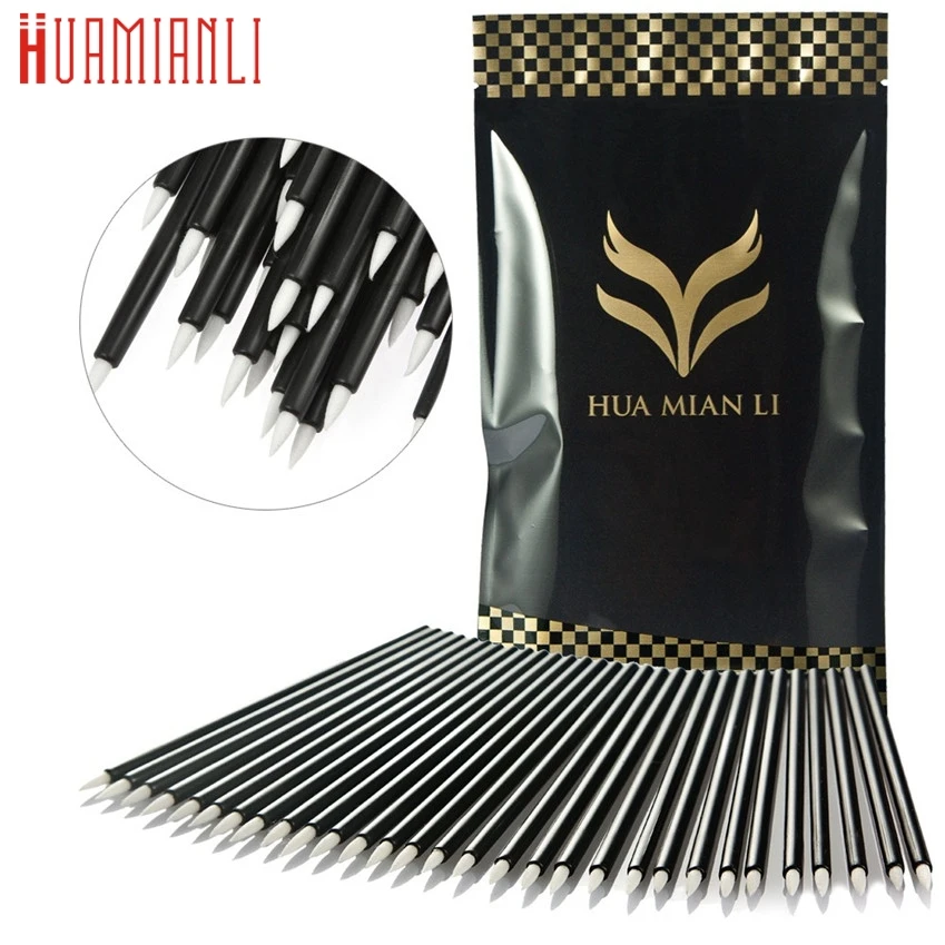 

HUAMIANLI 100pcs Disposable Eyeliner Makeup Wand Applicator Cosmetics Brush Tools New Arrival 17F28