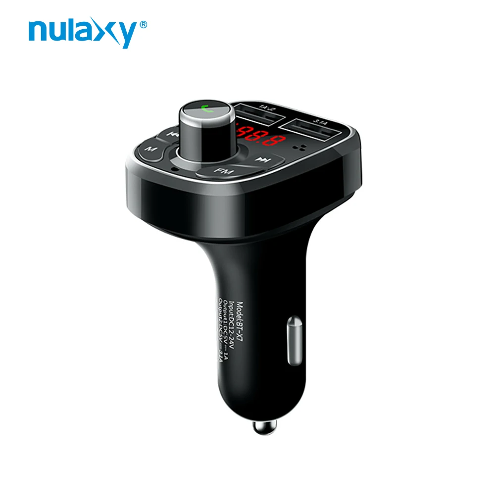 Nulaxy X72 FM передатчик модулятор 4.1A Intelligent комплект автомобильного зарядного