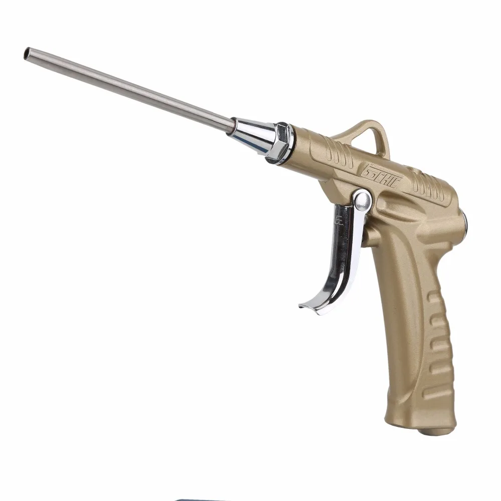 Pistola antipolvo de aleación de aluminio antipolvo para limpieza estrecha accesorio de soplado de aire Pistola de soplado de presión de aire 