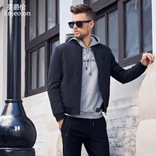 Enjeolon зимняя теплая хлопковая стеганая куртка, пальто, Мужская черная парка, худи, пальто, толстое Стеганое пальто для мужчин размера плюс 3XL MF0620