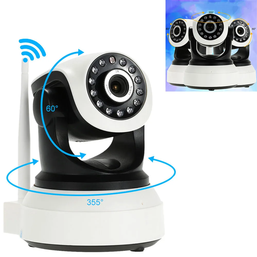 Wireless Home Security Surveillance WiFi Baby Monitor Alarm IP Camera HD 720P Audio Pan Tilt Network CCTV For Smartphone sacam wireless 720p network security cctv ip camera night vision wifi webcam pan tilt home surveillance alarm system oem wanscam