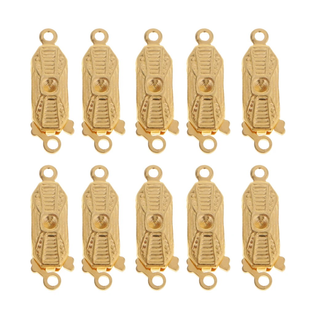 10pcs Metal Bracelet Necklace Jewellery Findings Connectors Box Clasps Buckles DIY Crafts Jewelry