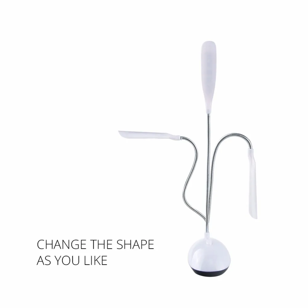 Foxanon مصابيح طاولة توفيرية مرنة بطارية إضاءة ليد بالطاقة حماية العين القراءة كتاب أضواء ل مكتب خزانة السرير غرفة نوم