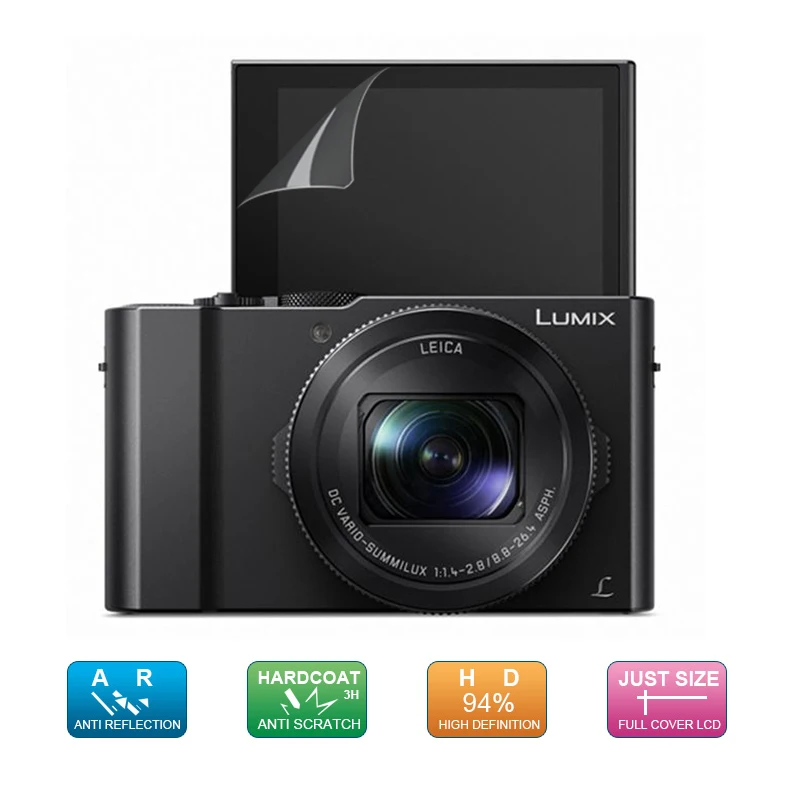 (6 шт. 3 упаковки) Защитная пленка для ЖК-дисплея цифровой камеры Panasonic Lumix DMC-LX10/DMC LX10