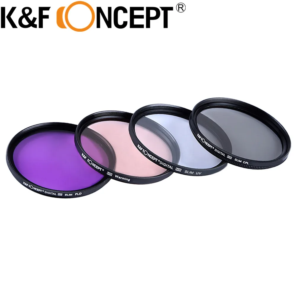 K &amp F CONCEPT 52 мм 58 67 UV CPL FLD согревающий фильтр объектива сумка для фотоаппарата nikon