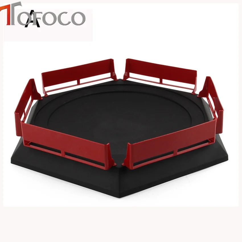 

TOFOCO New Style Beyblade Stadium Big Size 38*33cm Beyblade Burst Gyro Arena Duel Disk Accessories Spinning Top Toy For Children