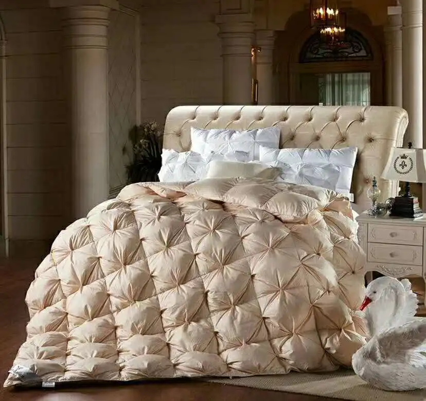 

100%Goose Down Soft Duvet Throw Blanket Comforter Bedding Filler Bread Shape Quilt for Kids Adults