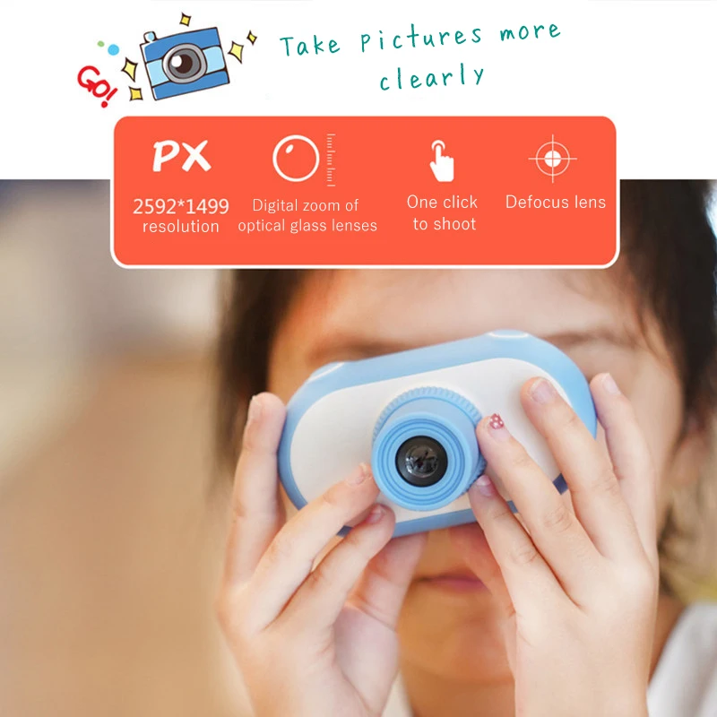 Kids Dslr Camera Full HD 1080P Portable Dslr Digital Video Camera 1.5 Inch LCD Screen Toy Camera Children Digital Camera Gift