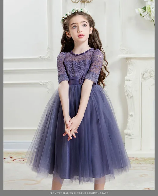 Flower girl dresses for party and wedding size 4 6 7 8 9 10 11 12 13 14 15 16 teenager evening