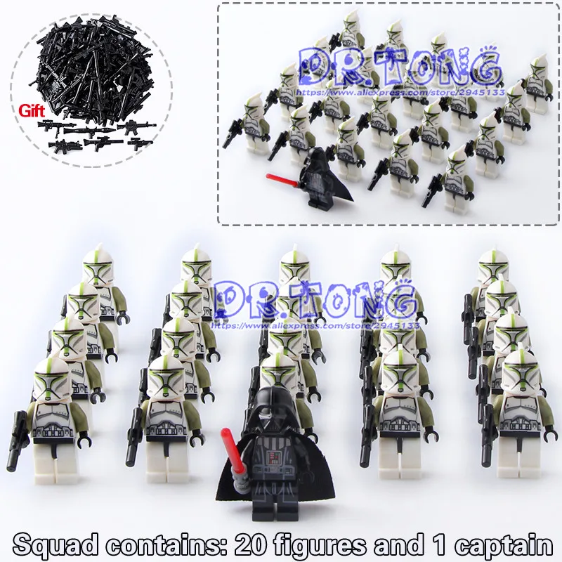 Dr Тонг 21 шт./лот Звездные войны Тень АРФ Клон Trooper рисунок Storm snowtrooper Building Block Кирпичи Модель Игрушечные лошадки подарки для детей