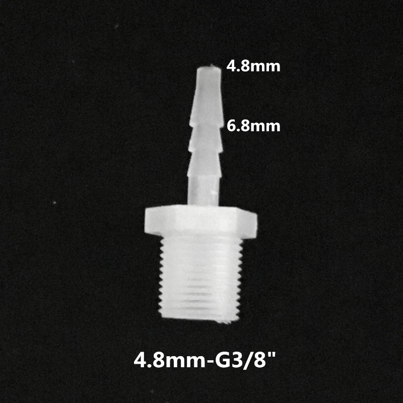4 шт 3/" резьба до 3,9 мм-12 мм пластиковый прямой садовый поливочный соединитель для шланга фитинги