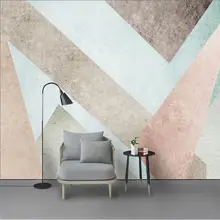 Custom wallpaper mural Nordic blue abstract lines modern minimalist bedroom wall - high-grade waterproof material Custom wallpaper mural Nordic blue abstract lines modern minimalist bedroom wall - high-grade waterproof material