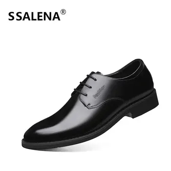 

Men Formal Business Work Dress Shoes Male Patent Leather Pointed Toe Shoes Men Luxury Fashion Groom Dress Oxford Shoes AA60517