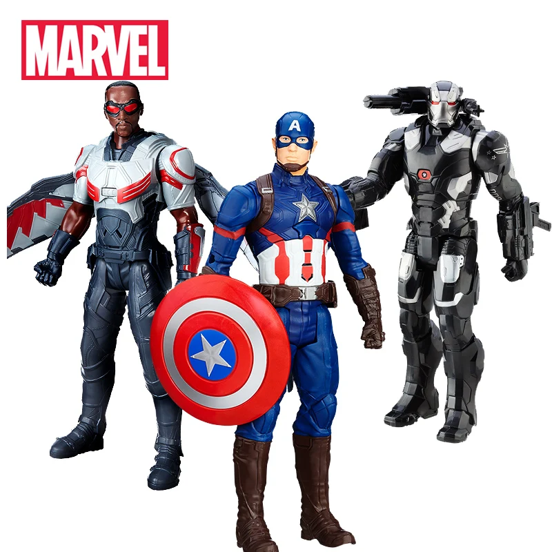 

Marvel 30cm Electric Light Emitting Sound The Avenger Super Hero3 Action Anime Figures TITAN Collectible Model Toys for children