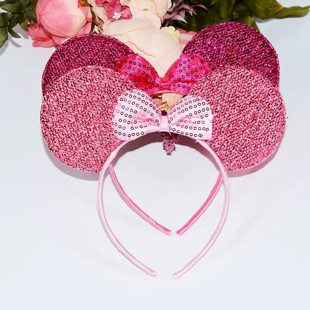 Детские повязки на голову с ушками Минни и Микки 12 шт.|hairband girl|hairbands childrenhairbands kids |