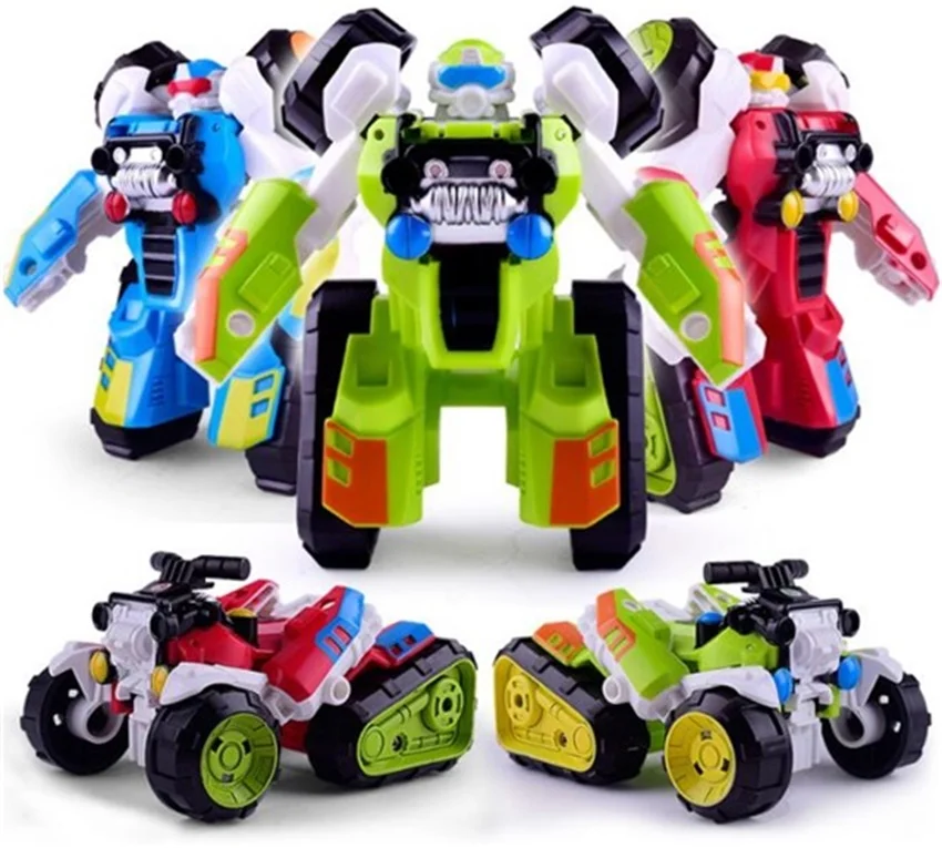 

Action Figures Children's Creative Deformable Robots Cartoon Deformation Car Model Transformation Toys