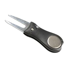 Нержавеющая сталь Гольф клуб мяч Ввод Зеленый Вилы divot ремонт газона Switchblade Tool Гольф er комплект