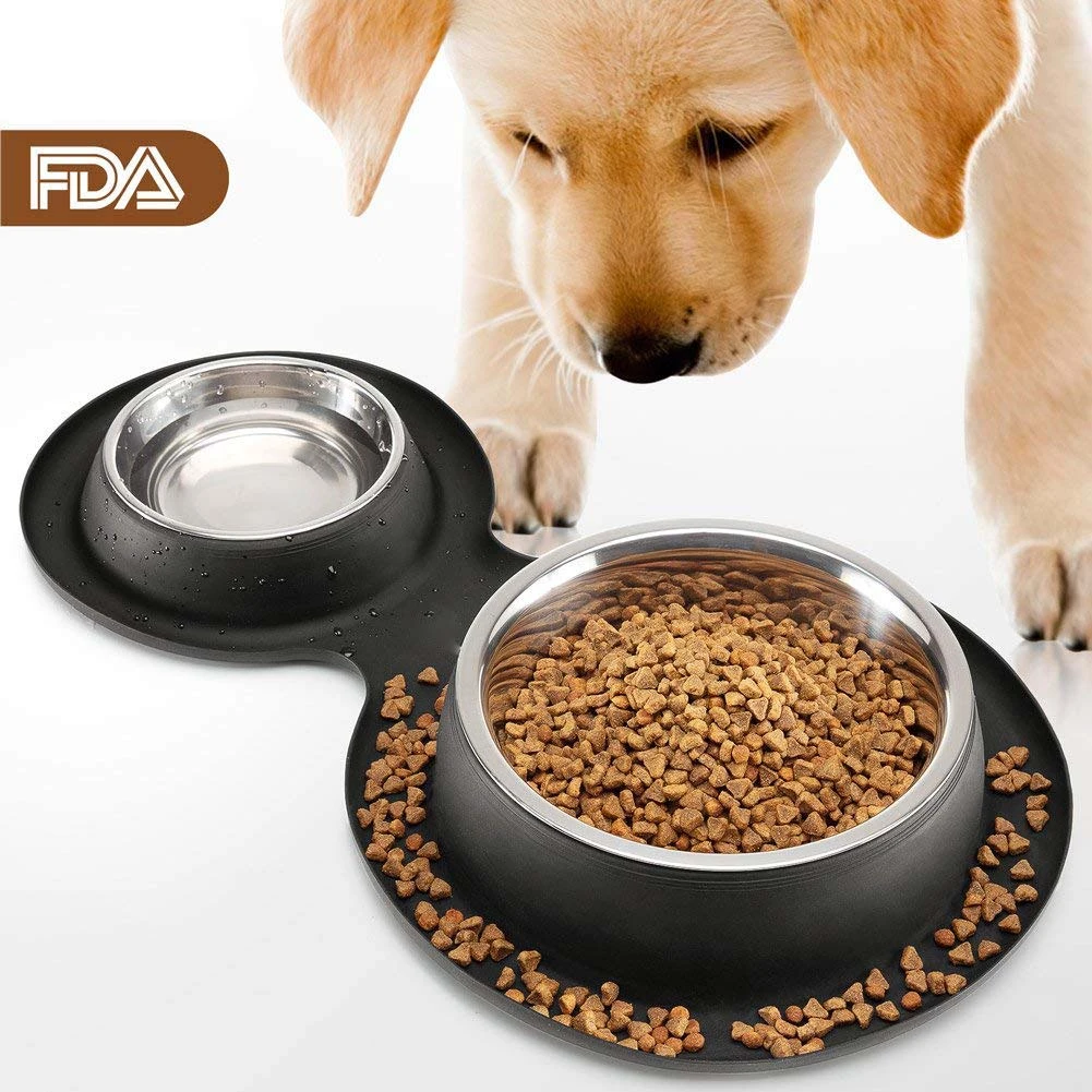 no spill dog food bowl