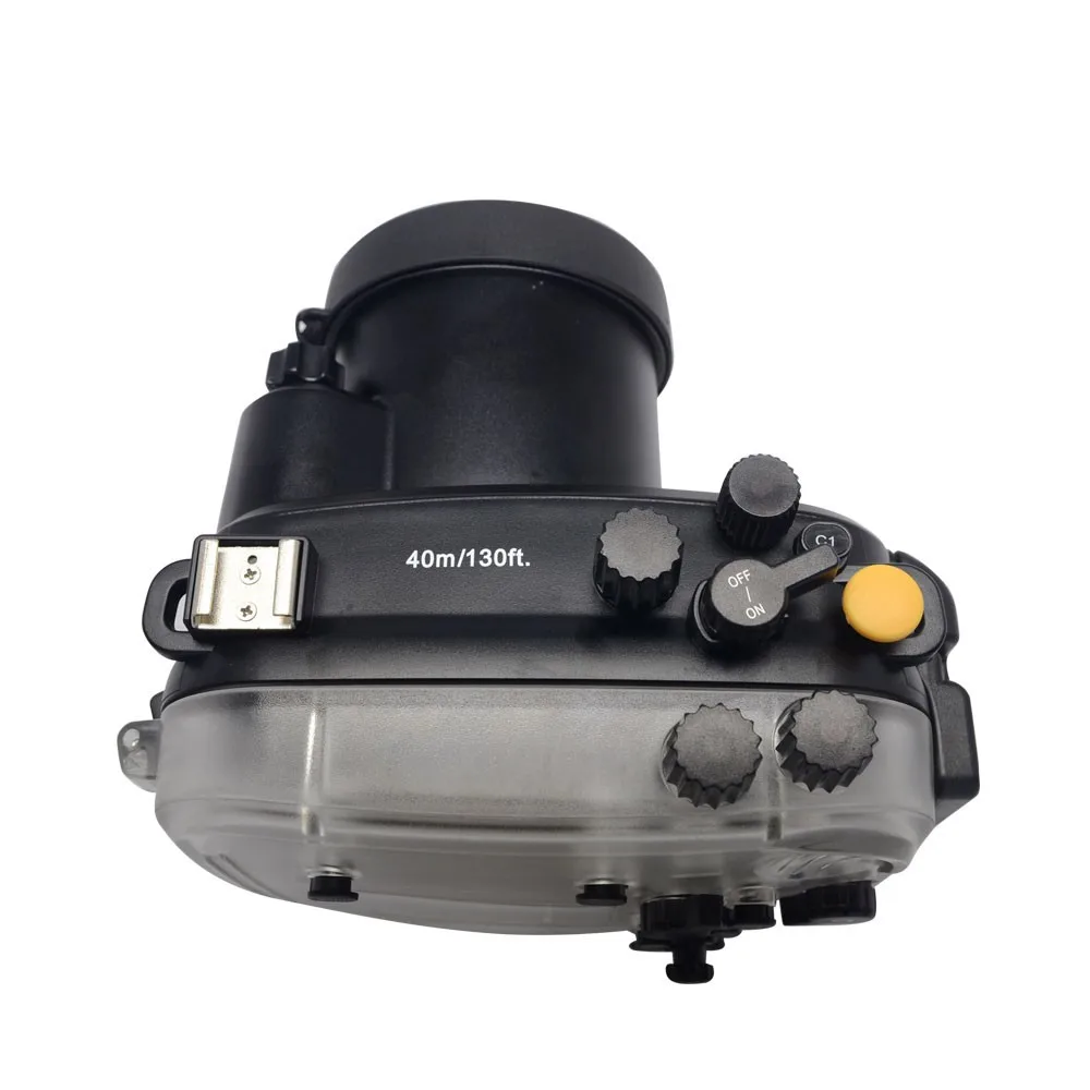 Увеличением фокусного расстояния Mcoplus 40 м/130ft Водонепроницаемая подводная камера Дайвинг Корпус чехол для sony A7/A7r/A7s 28-70 мм объектив Камера