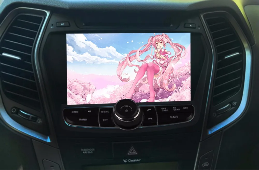 Best Android 9.0 car CD dvd for Hyundai IX45 Santa fe 2013 2014 2015 2016 2017 2018 car radio stereo navigation Audio video system 1