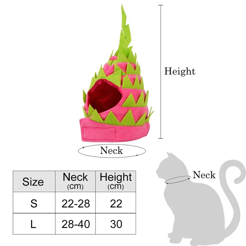 Регулируемые забавные головные уборы для животных милые Драконий фрукт дизайн крутые уличные кепки с фото реквизит ПЭТ вечерние праздничные костюмы шляпа