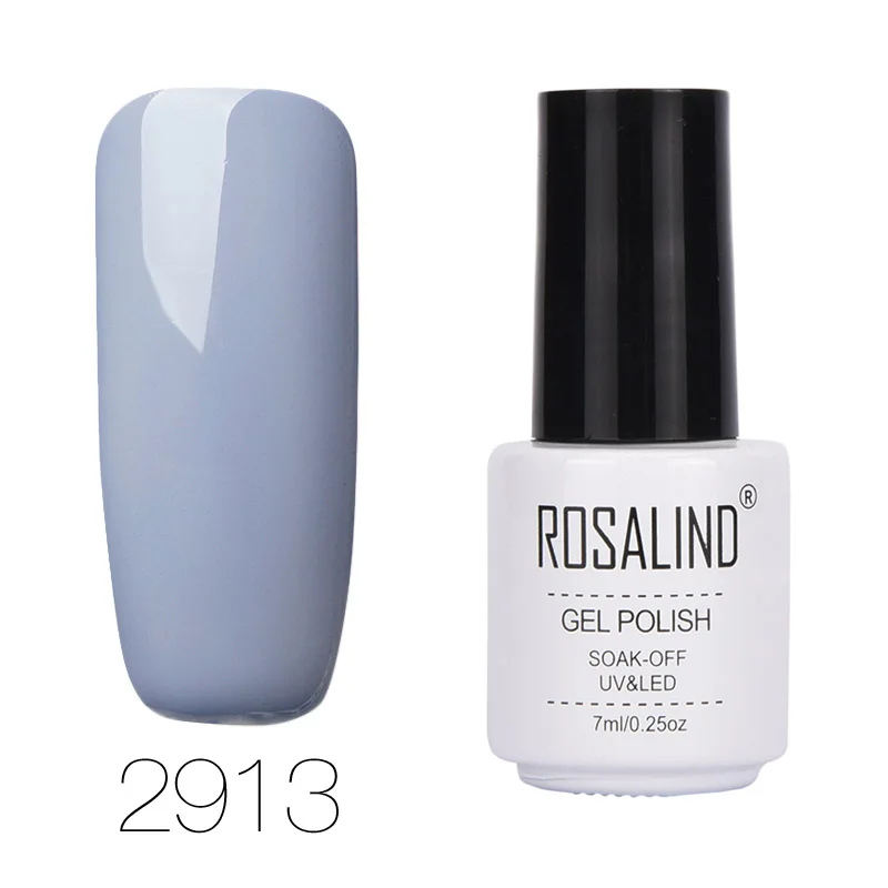 RC2913 ROSALIND гель 1S 7 мл Лак для ногтей Полупостоянный замачиваемый салонный УФ-гель для ногтей верхнее Базовое покрытие необходимые гель-лаки - Цвет: RC2913