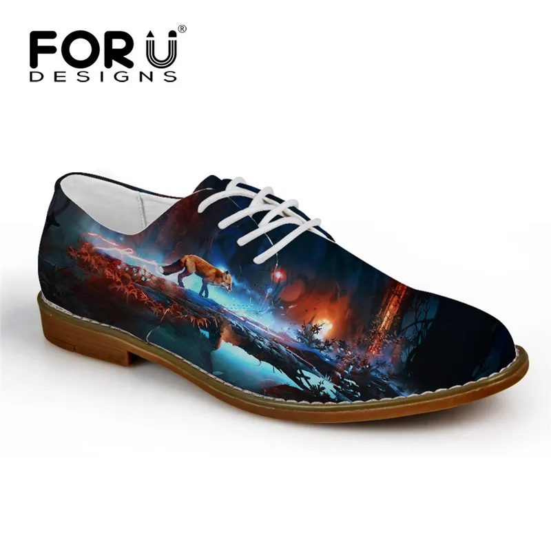 FORUDESIGNS Mens PU Leather Shoes,Cool Animal Print Men FORUDESIGNS Mens PU Leather Shoes,Cool Animal Print Men