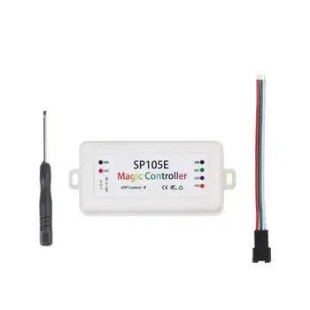 

SP105E Bluetooth LED MAGIC controller WS2811 WS2812B SK6812 etc RGB/RGBW dream color pixel Led Strip Led tape wireless controler