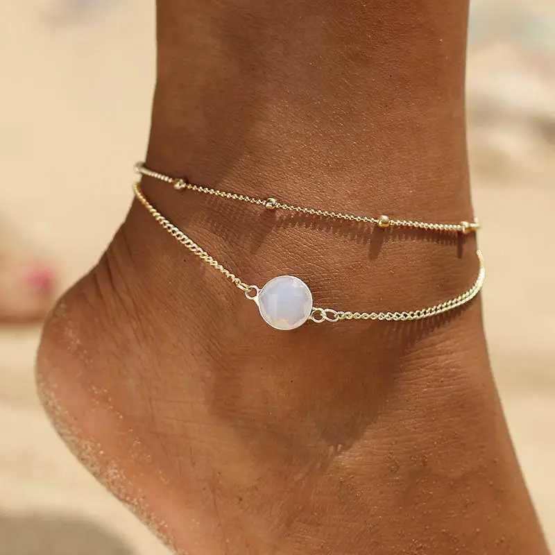S177 2019 Boho Opal Female Anklets Barefoot Crochet Sandals Foot Jewelry Leg New Anklets On Foot Ankle Bracelets For Women S177 2019 Boho Opal Female Anklets Barefoot Crochet Sandals Foot Jewelry Leg New Anklets On Foot Ankle Bracelets For Women