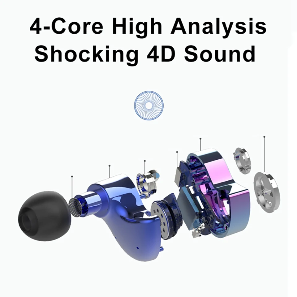 Беспроводные TWS наушники OKCSC X6 Bluetooth 5 0 стереонаушники Hi Fi 4DD динамические с звуком