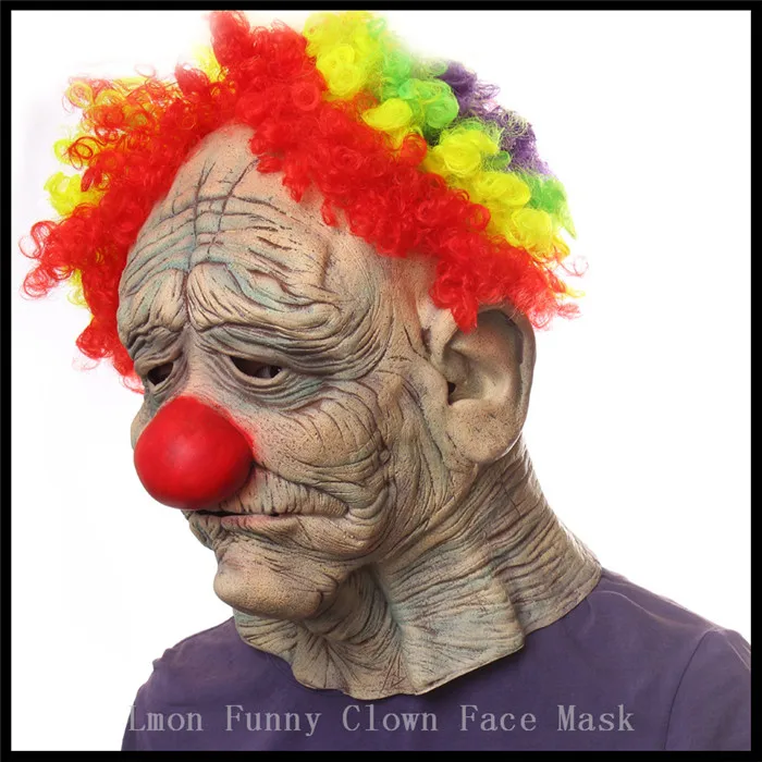 

Hot Sale New Halloween Christmas Paty Cosplay Clown Mask Terrorist Masquerade Mask Vendetta Party Old Man Mask Tree Clown Mask