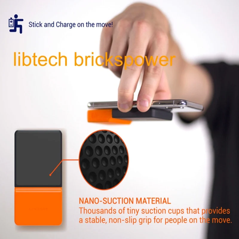 

libtech brickspower Portable Charging Pool Wireless Charging Mobile Power Supply for Paste Wireless Charger Portable battery