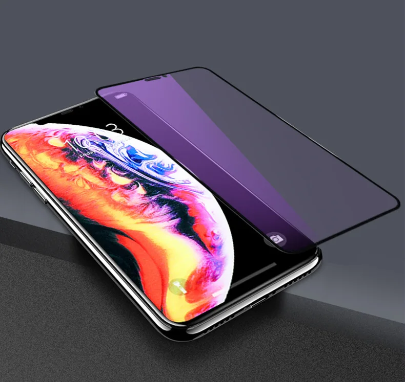Anti-Purple Light 9H Full Cover Film For Huawei P30 Mate 20 Honor 8X 8C Tempered Glass P20 Pro Screen Protector | Мобильные телефоны