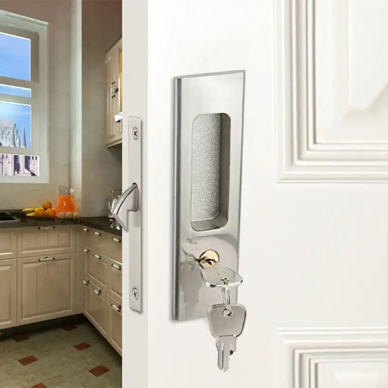 High Quality Bed Bath Sliding Pocket Door Lock Mortise Lock Set In
