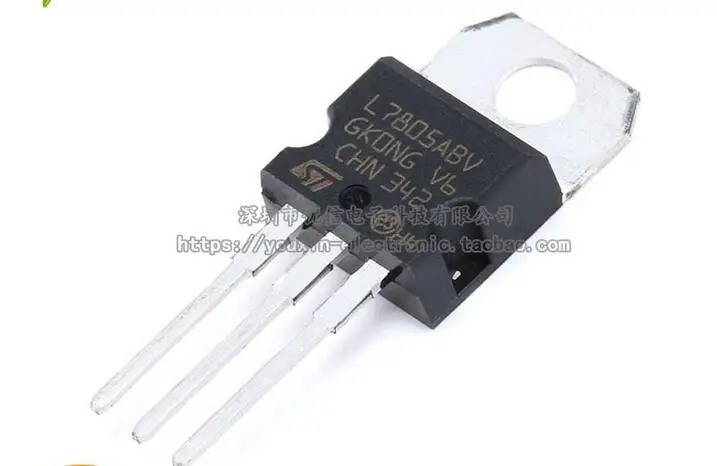 L7805ABV 5V TO 220 Voltage regulator chips as original new-in ...