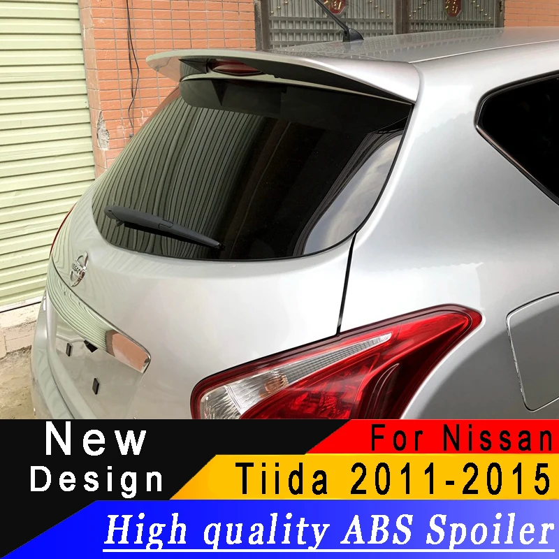 Спойлер на крышу для Nissan Tiida 2011-2015 высококачественный спойлер из АБС-пластика или