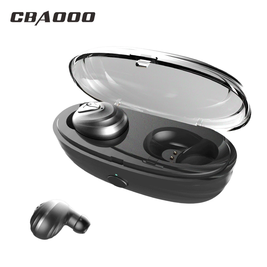 

CBAOOO TWS Bluetooth Earphone V5.0 Mini K3 True Wireless Earbud 3D Stereo HIFI Headset Waterproof With Mic Earphone charging bin